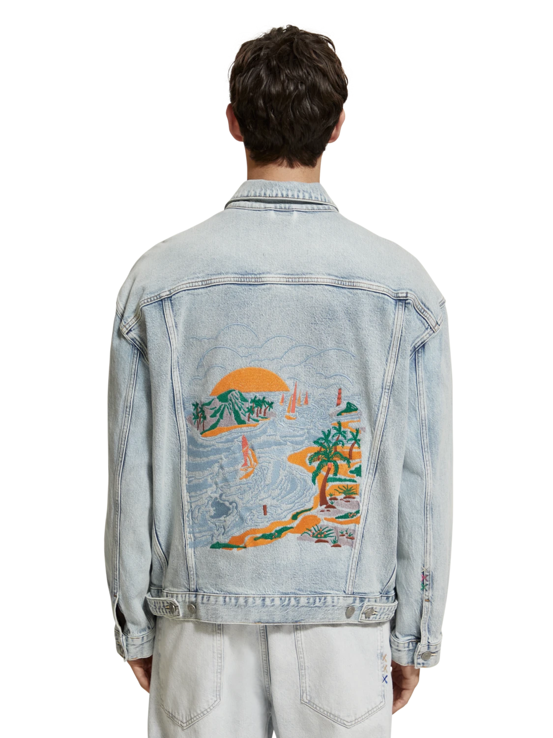 Scotch & Soda Trucker Jacket With Artwork 3 Scotch & Soda Trucker Jacket With Artwork