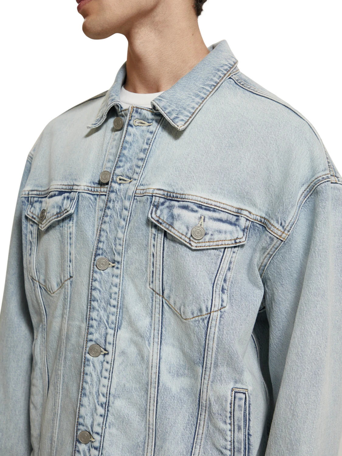Scotch & Soda Trucker Jacket With Artwork 7 Scotch & Soda Trucker Jacket With Artwork - Image 5