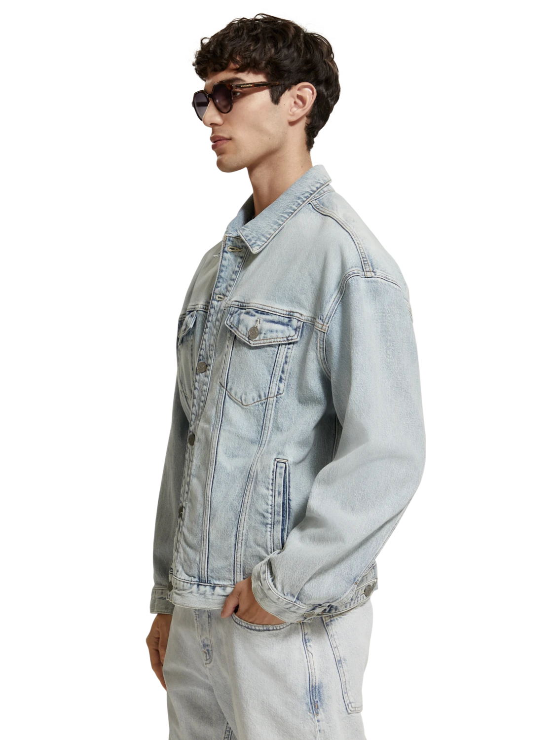 Scotch & Soda Trucker Jacket With Artwork 6 Scotch & Soda Trucker Jacket With Artwork - Image 4