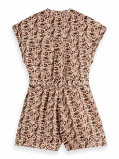 Scotch & Soda Linen Floral Romper -Scotch & Soda 177358 7244 BCK a4b53c3a 277a 49de a14b c637bd11ed72