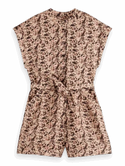 Scotch & Soda Linen Floral Romper -Scotch & Soda 177358 7244 FNT 5d361bb6 04fb 48ee b4ac 82c9f0e6275e