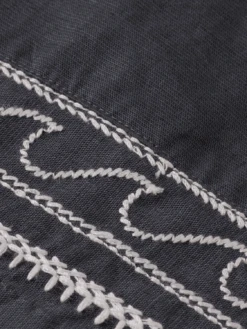 Scotch & Soda Palm Embroidered High Rise Linen Short -Scotch & Soda 177384 0005 DTL6 bf0e1219 71aa 4952 924f a306888c85e4