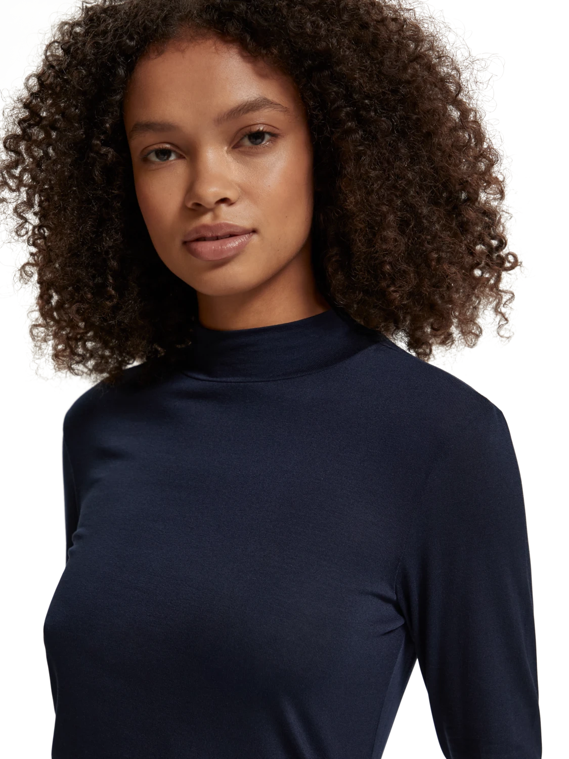 Scotch & Soda Long Sleeved Mock Neck T-Shirt 5 Scotch & Soda Long Sleeved Mock Neck T-Shirt - Image 3