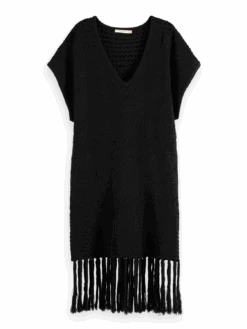 Scotch & Soda Pointelle Stitch Knit Dress With Fringing -Scotch & Soda 177486 6647 FNT 35258935 c768 4e15 aba5 292636a7c3b1