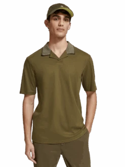 Scotch & Soda Melange Contrast Collar Polo