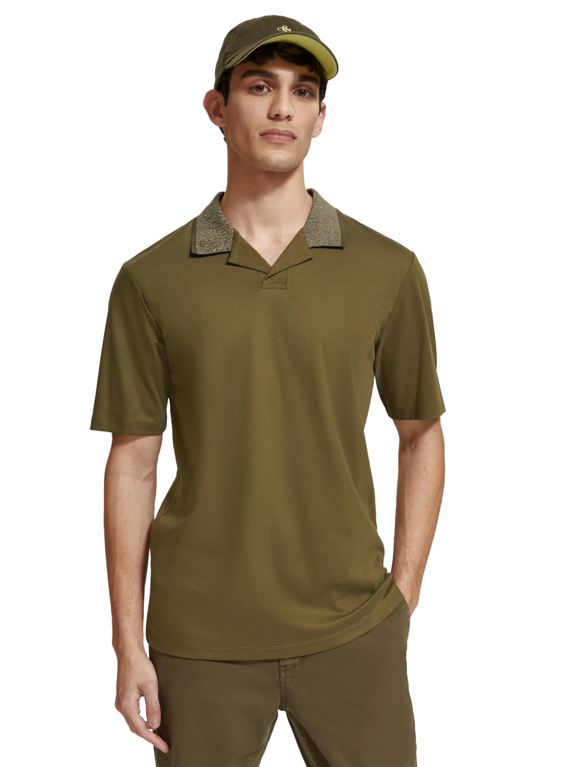 Scotch & Soda Melange Contrast Collar Polo 3 Scotch & Soda Melange Contrast Collar Polo