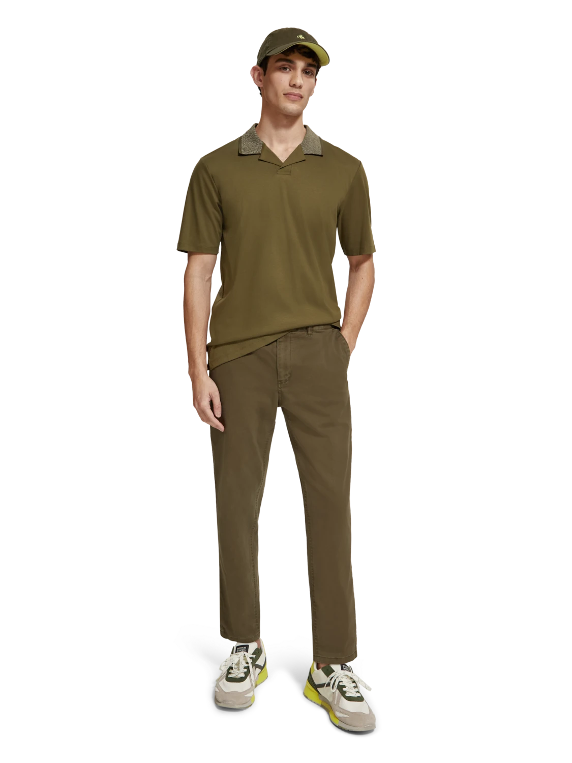 Scotch & Soda Melange Contrast Collar Polo 6 Scotch & Soda Melange Contrast Collar Polo - Image 4