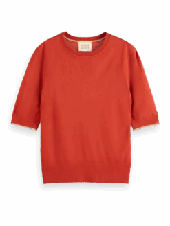 Scotch & Soda Short Sleeve Crew Neck Pullover