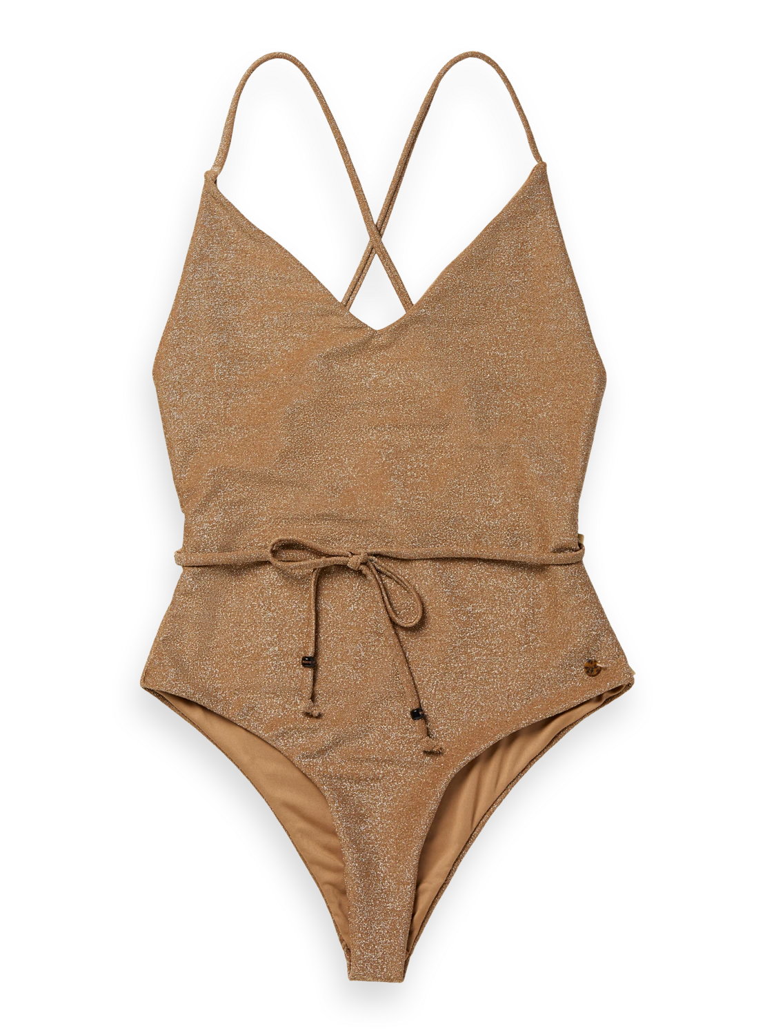 Scotch & Soda Metallic Swimsuit With Tie 4 Scotch & Soda Metallic Swimsuit With Tie - Image 2