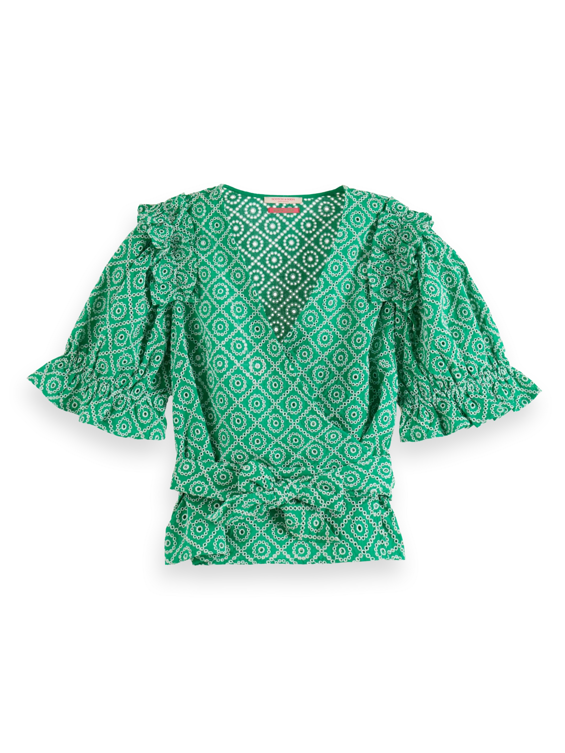 Scotch & Soda Broderie Anglaise Wrap Top 3 Scotch & Soda Broderie Anglaise Wrap Top