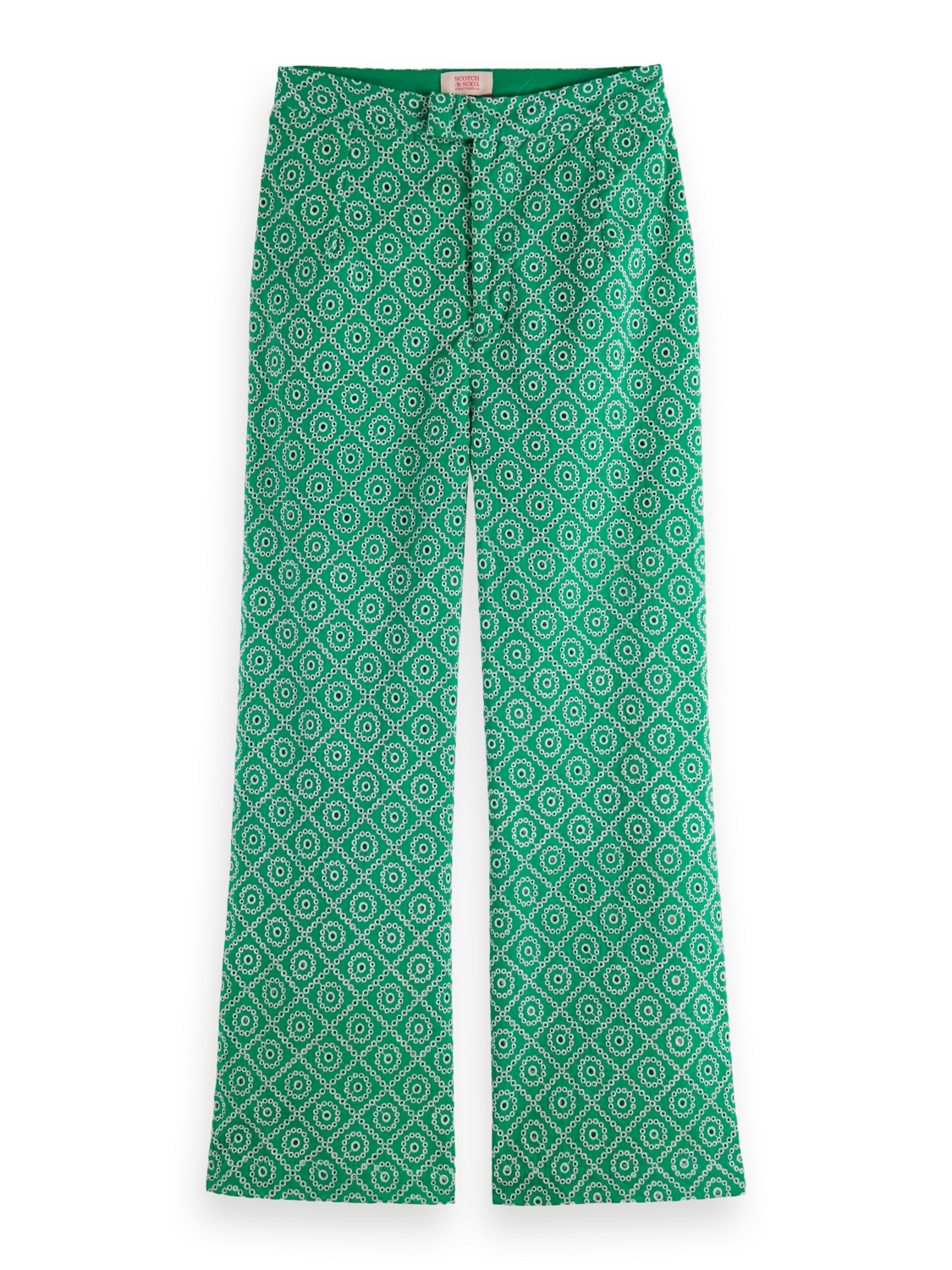 Scotch & Soda Broderie Anglaise Straight Leg Pant 3 Scotch & Soda Broderie Anglaise Straight Leg Pant