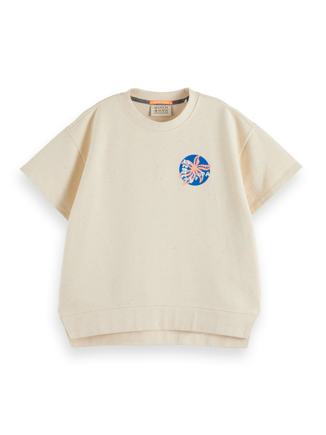 Scotch & Soda Split Hem Graphic Sweatshirt 3 Scotch & Soda Split Hem Graphic Sweatshirt