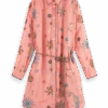 Scotch & Soda Oversized Shirt Dress With Multicolor Embroidery -Scotch & Soda 24170133 FNT ce003fa7 52c6 4f56 b916 7ad5007cd8c9