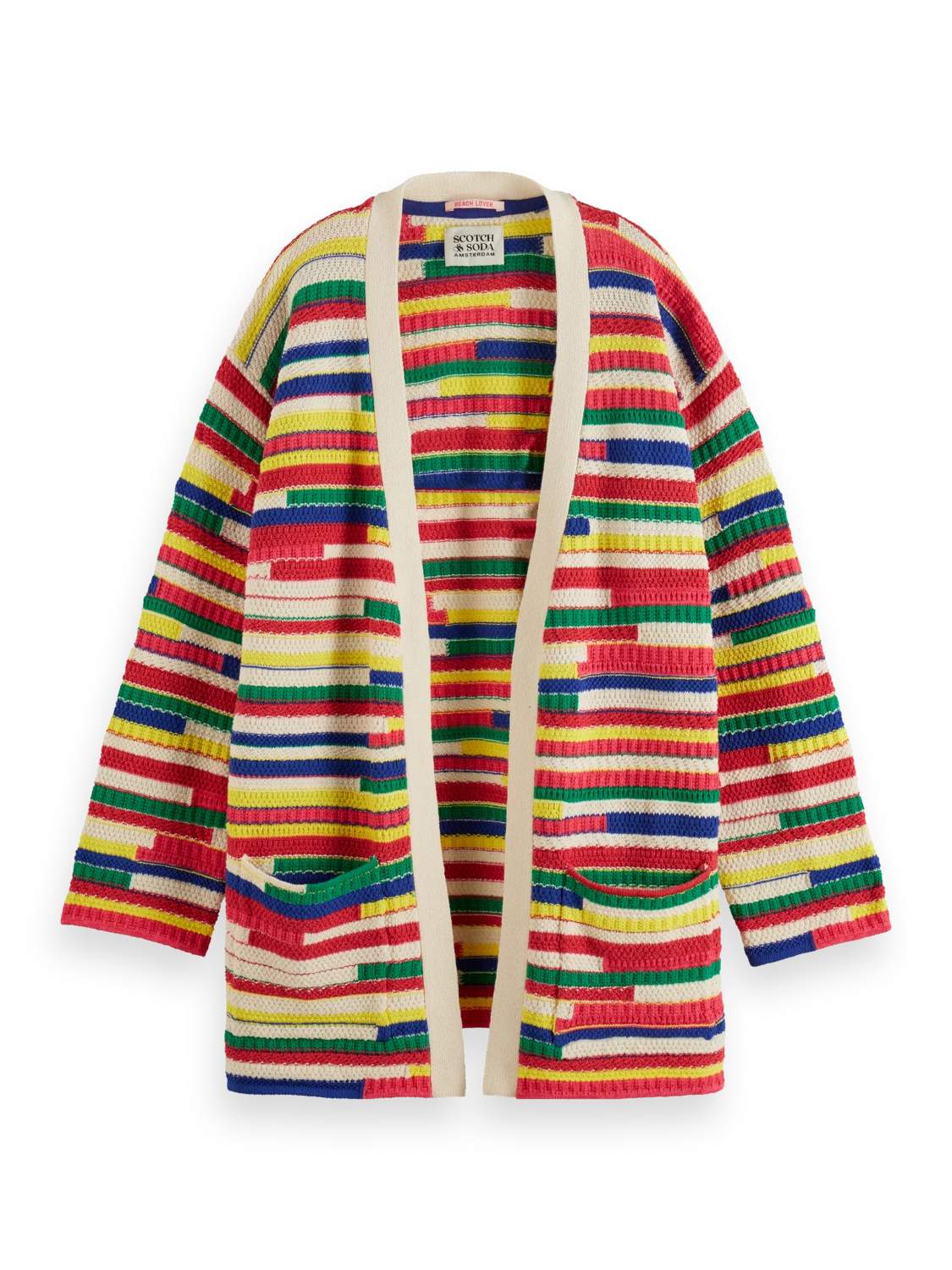 Scotch & Soda Multicoloured Intarsia Knitted Cardigan 3 Scotch & Soda Multicoloured Intarsia Knitted Cardigan