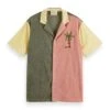 Scotch & Soda Colour-Block Embroidered Towelling Camp Shirt -Scotch & Soda Hires 23164782 FNT