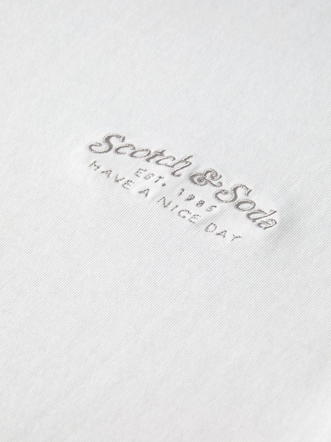 Scotch & Soda Garment-Dyed Embroidered Logo T-Shirt 4 Scotch & Soda Garment-Dyed Embroidered Logo T-Shirt - Image 2