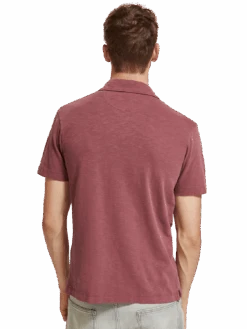 Scotch & Soda Garment-Dyed Jersey Polo -Scotch & Soda Hires PNG 174564 6722 MDL BCK 6a161f50 c2ef 4689 927f 4405e3deaa6a