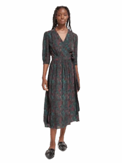Scotch & Soda Midi Wrap Dress