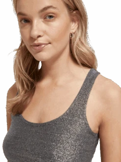 Scotch & Soda Glitter Tank Top -Scotch & Soda Hires PNG 174878 0560 MDL DTL1