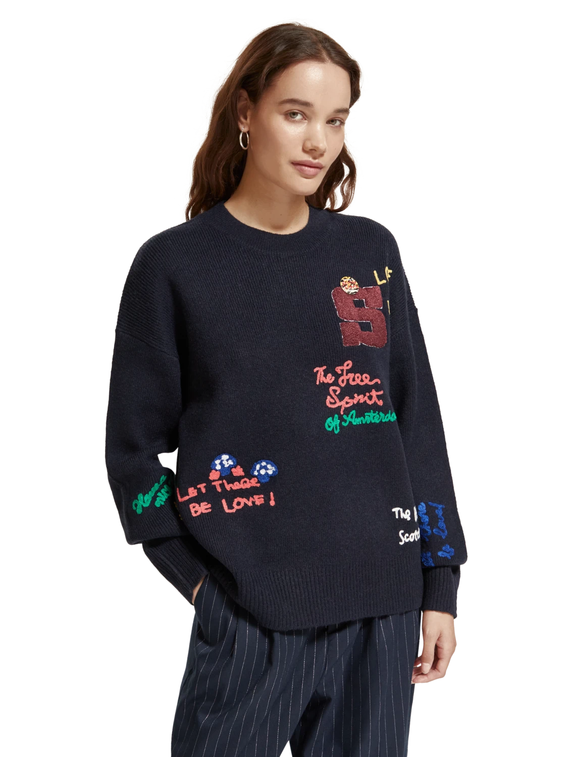 Scotch & Soda Varsity Embroidered Pullover 5 Scotch & Soda Varsity Embroidered Pullover - Image 3