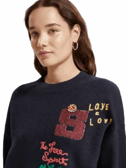 Scotch & Soda Varsity Embroidered Pullover 18 Scotch & Soda Varsity Embroidered Pullover -Scotch & Soda Hires PNG 174919 0002 MDL DTL1