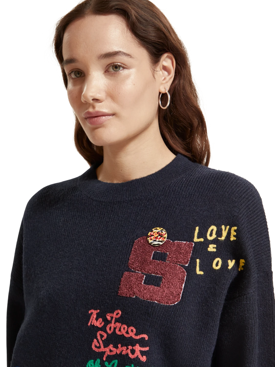 Scotch & Soda Varsity Embroidered Pullover 6 Scotch & Soda Varsity Embroidered Pullover - Image 4