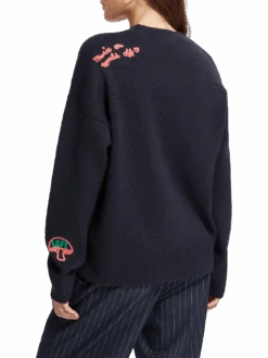 Scotch & Soda Varsity Embroidered Pullover 23 Scotch & Soda Varsity Embroidered Pullover -Scotch & Soda Hires PNG 174919 0002 NHD BCK