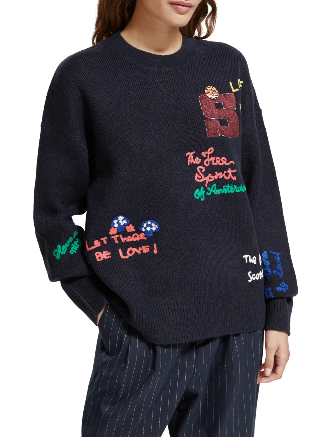 Scotch & Soda Varsity Embroidered Pullover 4 Scotch & Soda Varsity Embroidered Pullover - Image 2