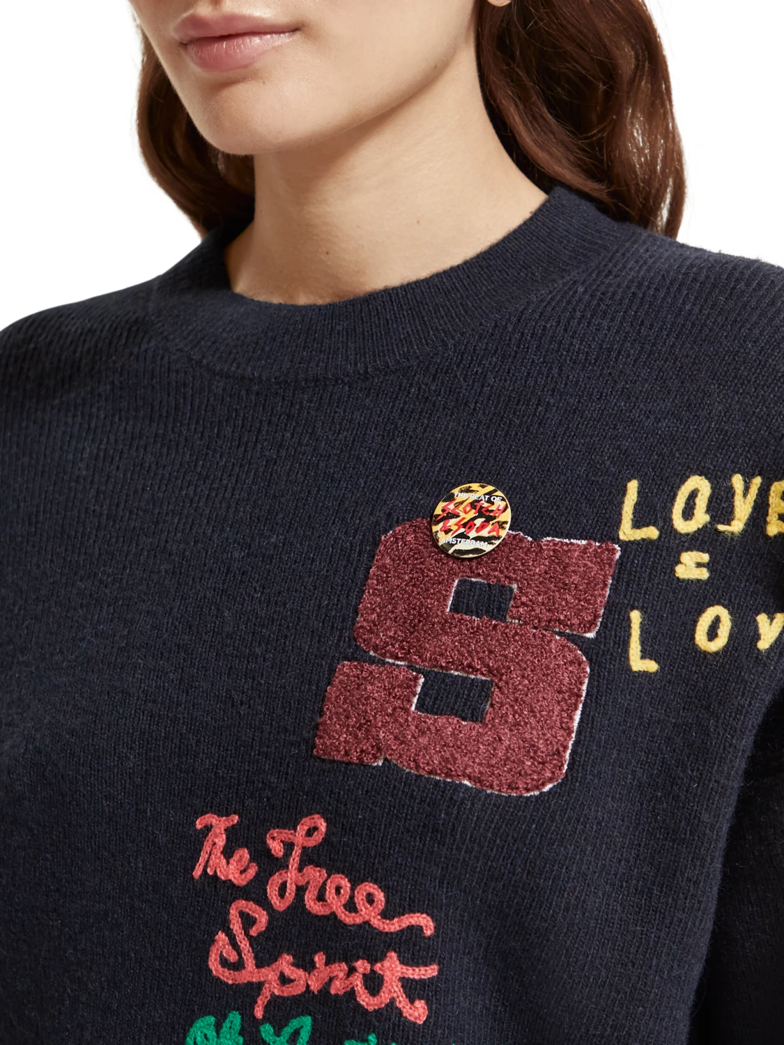 Scotch & Soda Varsity Embroidered Pullover 7 Scotch & Soda Varsity Embroidered Pullover - Image 5