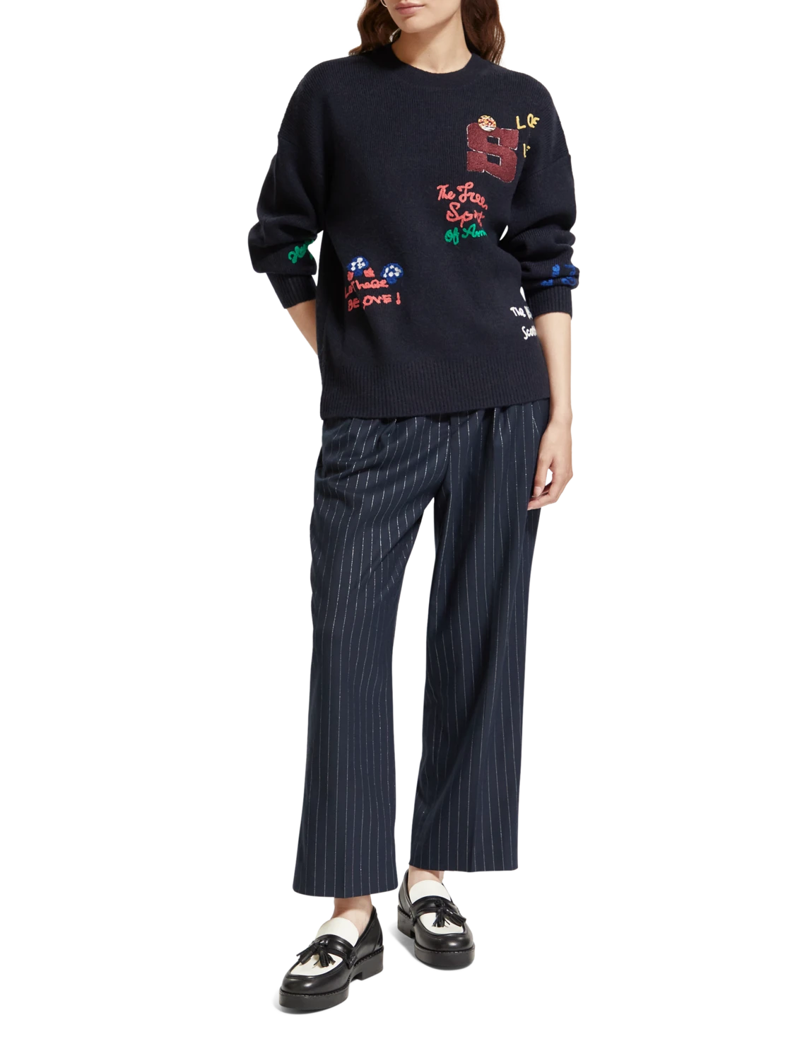 Scotch & Soda Varsity Embroidered Pullover 8 Scotch & Soda Varsity Embroidered Pullover - Image 6