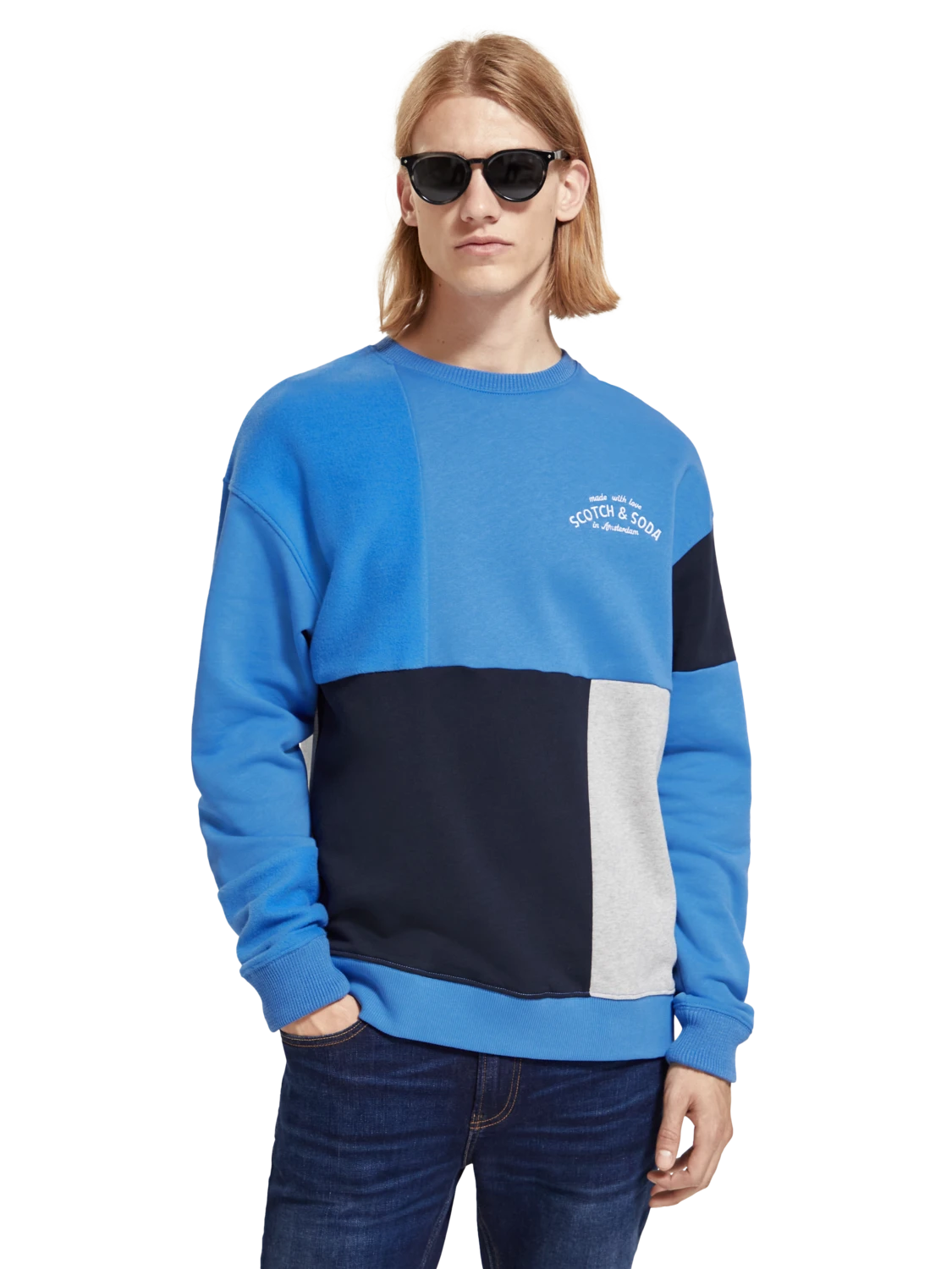 Scotch & Soda Colorblock Sweatshirt 4 Scotch & Soda Colorblock Sweatshirt - Image 2