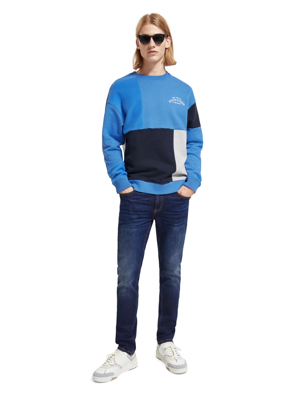 Scotch & Soda Colorblock Sweatshirt 3 Scotch & Soda Colorblock Sweatshirt