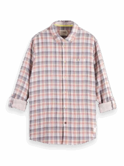 Scotch & Soda Check Button Down Shirt -Scotch & Soda Hires PNG 175482 6948 FNT a48bbe23 b1df 4220 a033 a64a6e321e1a