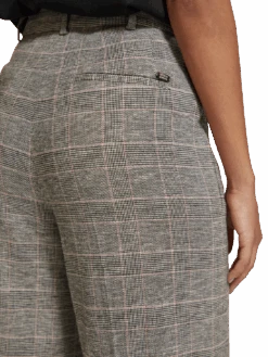 Scotch & Soda Hana High Rise Wide Leg Prince Of Wales Pant -Scotch & Soda Hires PNG 176973 6028 FIT DTL1