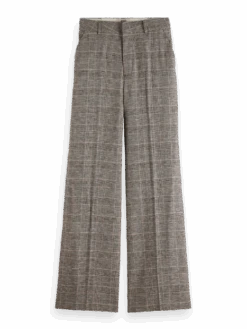 Scotch & Soda Hana High Rise Wide Leg Prince Of Wales Pant -Scotch & Soda Hires PNG 176973 6028 FNT