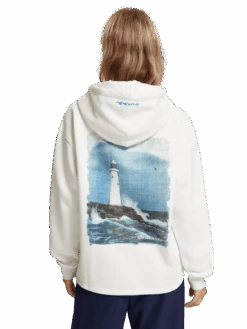 Scotch & Soda Lighthouse Printed Hoodie