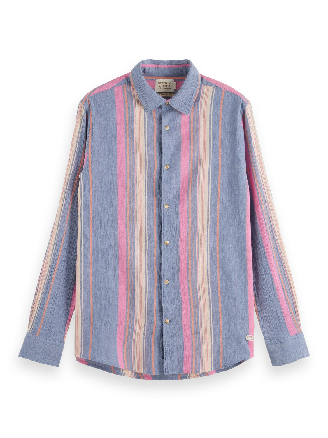 Scotch & Soda Regular Fit Striped Organic Cotton Shirt 3 Scotch & Soda Regular Fit Striped Organic Cotton Shirt