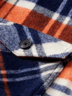 Scotch & Soda Wool Blend Check Belted Overshirt -Scotch & Soda Hires PNG 23165632 DTL6