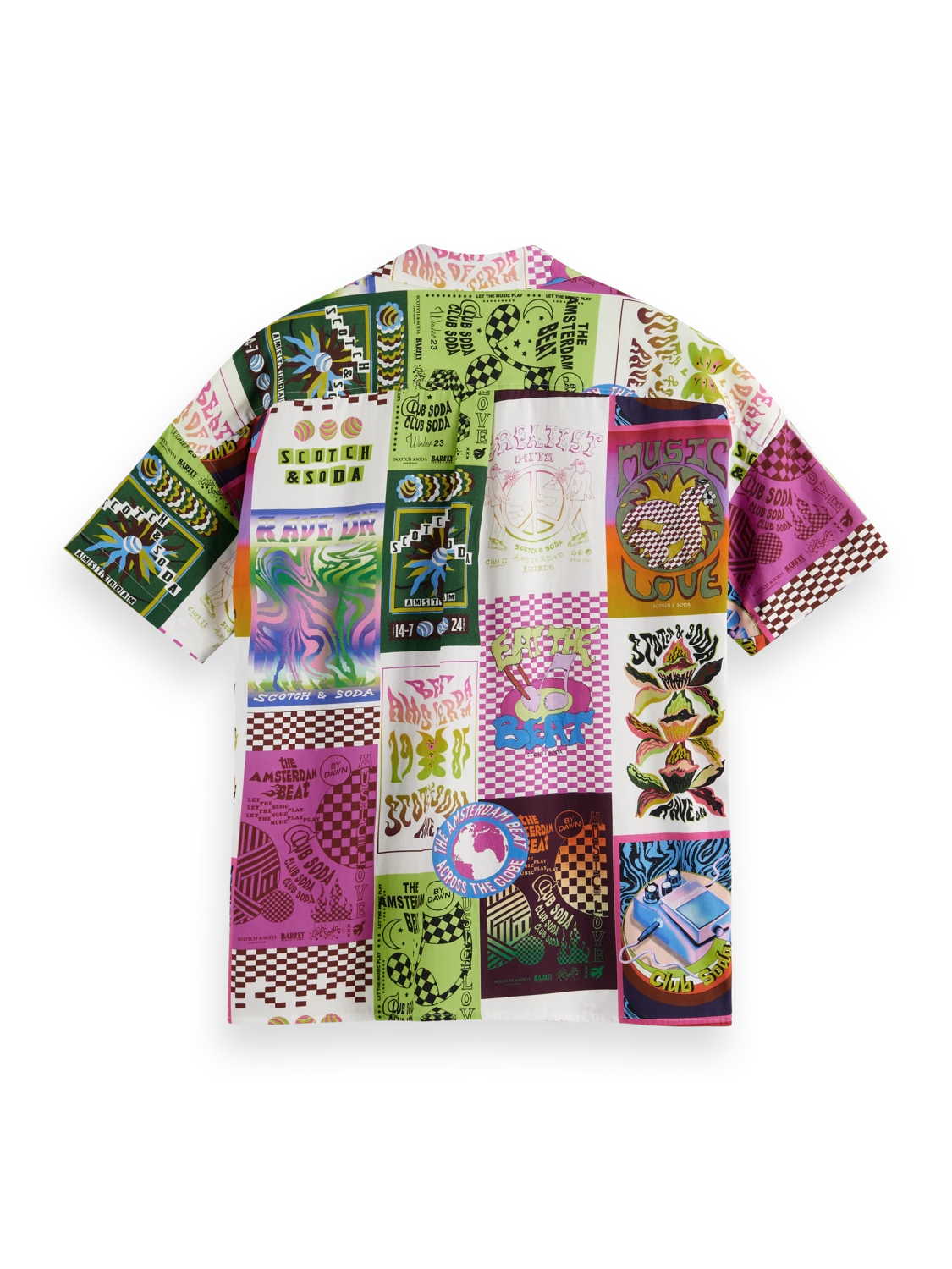 Scotch & Soda Allover Printed Short Sleeve Shirt 4 Scotch & Soda Allover Printed Short Sleeve Shirt - Image 2