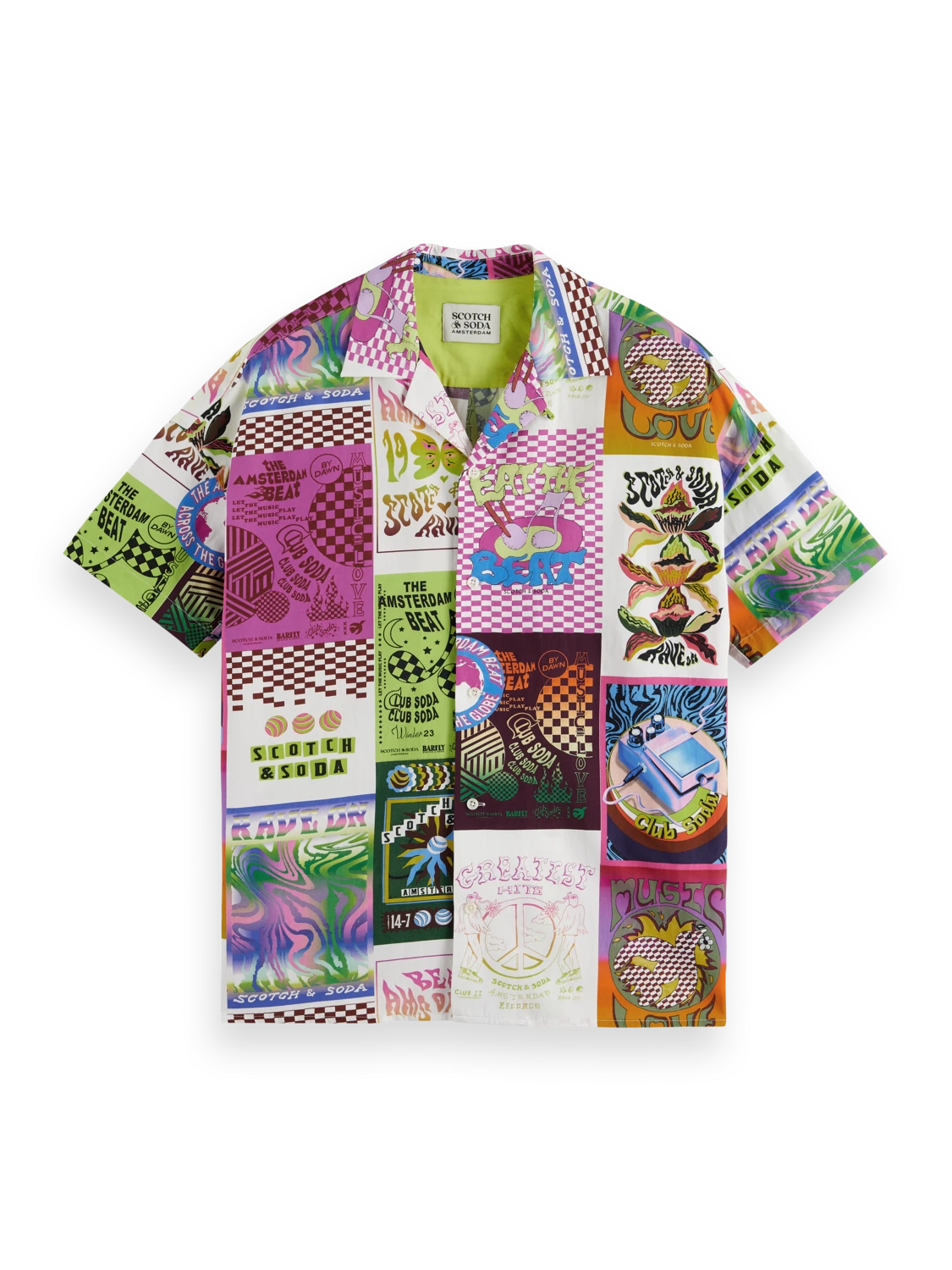 Scotch & Soda Allover Printed Short Sleeve Shirt 3 Scotch & Soda Allover Printed Short Sleeve Shirt