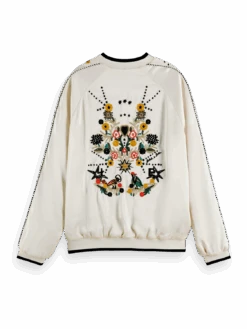 Scotch & Soda Music Embroidered Reversible Bomber Jacket 12 Scotch & Soda Music Embroidered Reversible Bomber Jacket -Scotch & Soda Hires PNG 23166934 BCK