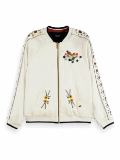 Scotch & Soda Music Embroidered Reversible Bomber Jacket 11 Scotch & Soda Music Embroidered Reversible Bomber Jacket -Scotch & Soda Hires PNG 23166934 FNT
