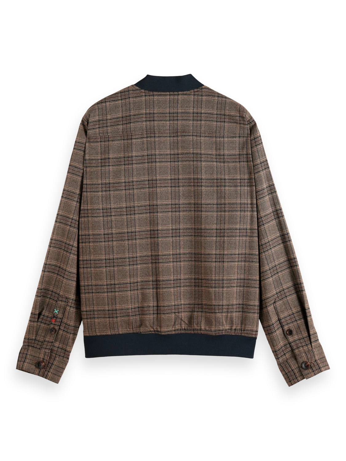 Scotch & Soda Lightweight Yarn-Dyed Check Bomber Jacket 4 Scotch & Soda Lightweight Yarn-Dyed Check Bomber Jacket - Image 2