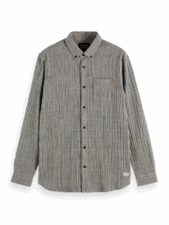 Scotch & Soda Seersucker Glen Check Shirt
