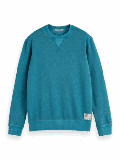 Scotch & Soda Garment-Dyed Structured Sweatshirt