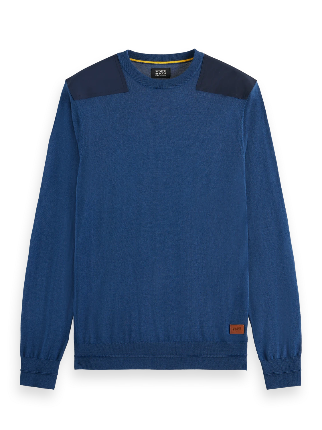 Scotch & Soda Crew Neck With Nylon Details 3 Scotch & Soda Crew Neck With Nylon Details