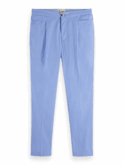 Scotch & Soda Blake Lightweight Cotton-Blend Pleated Poplin Chino