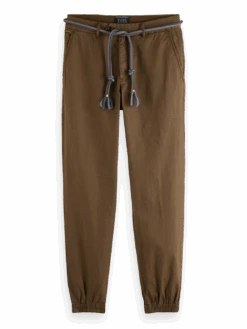 Scotch & Soda Linen-Blend Chino Jogger -Scotch & Soda Hires PNG 24168735 FNT