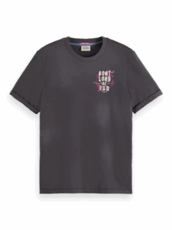 Scotch & Soda Boat Load Of Fun Regular Fit Cold Washed T-Shirt