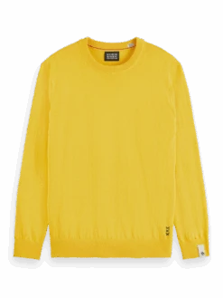 Scotch & Soda Linen Blend Crew Neck Pullover